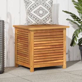 Garden Storage Box Natural Wood Solid Acacia Wood, 100% PE (bag)
