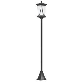 50" Solar Post Light, Cool White LED Outdoor Lamp, Waterproof IP44 for Patio, Garden, Backyard, Pathway